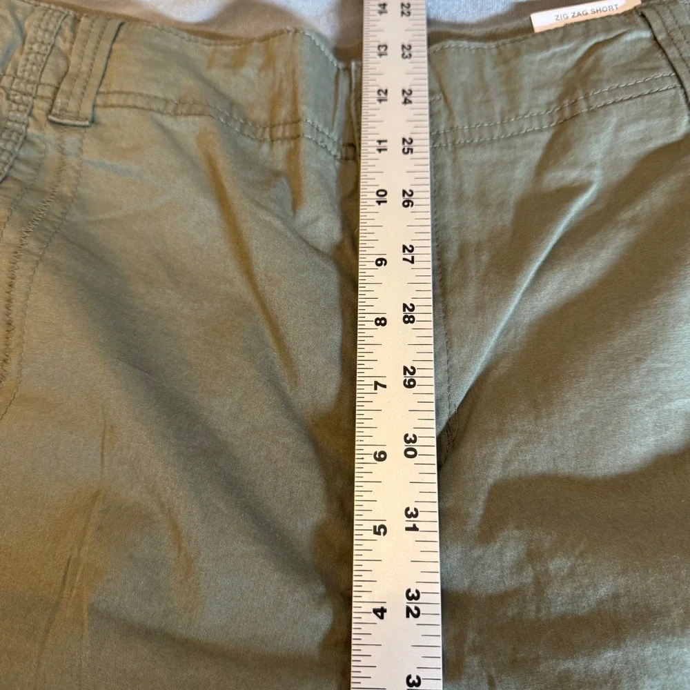 Style & Co Womens Cargo‎ Shorts 24W Olive Green Stretch Utility Outdoor Casual